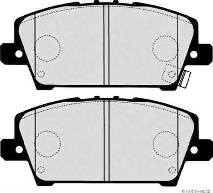 Herth+Buss Jakoparts J3604069 - Тормозные колодки, дисковые, комплект parts5.com