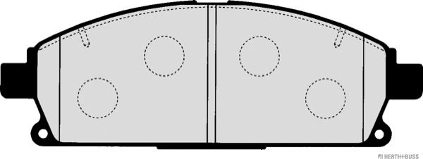 Herth+Buss Jakoparts J3601090 - Тормозные колодки, дисковые, комплект parts5.com