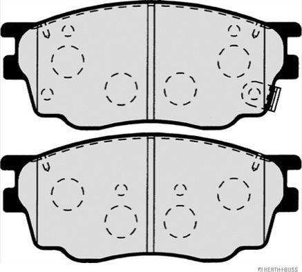 Herth+Buss Jakoparts J3603055 - Тормозные колодки, дисковые, комплект parts5.com