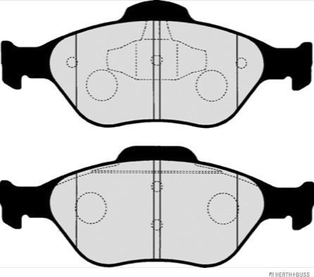 Herth+Buss Jakoparts J3603063 - Тормозные колодки, дисковые, комплект parts5.com