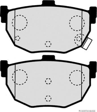 Herth+Buss Jakoparts J3610505 - Тормозные колодки, дисковые, комплект parts5.com