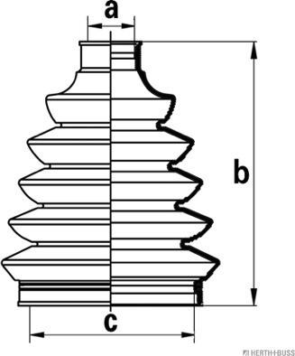 Herth+Buss Jakoparts J2861027 - Пыльник, приводной вал parts5.com