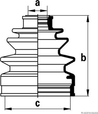 Herth+Buss Jakoparts J2868003 - Пыльник, приводной вал parts5.com