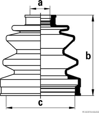 Herth+Buss Jakoparts J2863004 - Пыльник, приводной вал parts5.com