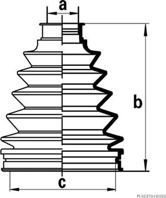 Herth+Buss Jakoparts J2862012 - Пыльник, приводной вал parts5.com