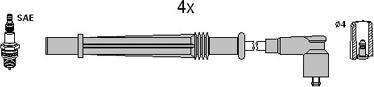 HITACHI 134968 - Ignition Cable Kit parts5.com