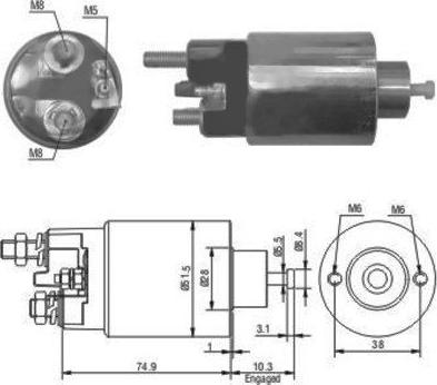 Hoffer 46029 - Тяговое реле, стартер parts5.com