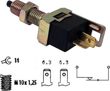 Hoffer 3500004 - Выключатель фонаря сигнала торможения parts5.com