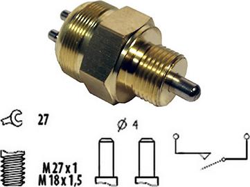 Hoffer 3600028 - Выключатель, блокировка диффе parts5.com