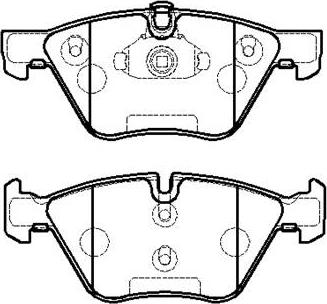 BMW (BRILLIANCE) 2 339 268 - Тормозные колодки, дисковые, комплект parts5.com