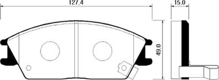 SAFETY TA173K - Тормозные колодки, дисковые, комплект parts5.com