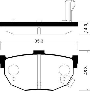 INTERBRAKE PD3825 - Тормозные колодки, дисковые, комплект parts5.com