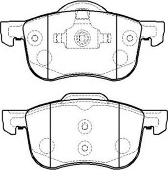 BRAYMANN BBP0153 - Тормозные колодки, дисковые, комплект parts5.com