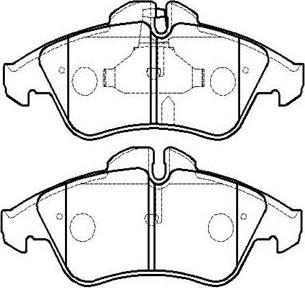 Mercedes-Benz 0024203920 - Тормозные колодки, дисковые, комплект parts5.com