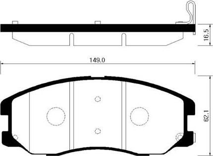 Holden 22 850 989 - Тормозные колодки, дисковые, комплект parts5.com