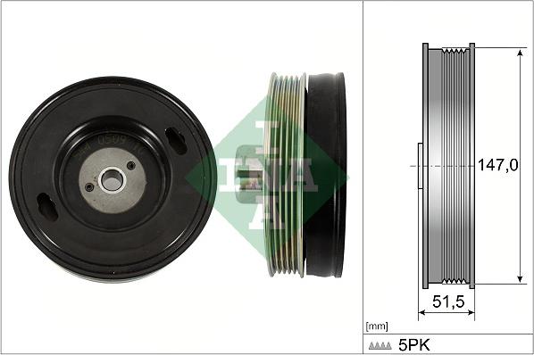 INA 544 0509 10 - Шкив коленчатого вала parts5.com