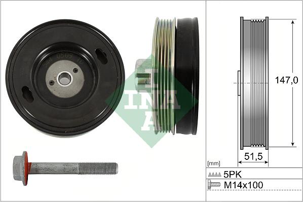 INA 544 0509 20 - Шкив коленчатого вала parts5.com