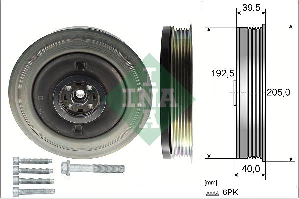 INA 544 0503 20 - Шкив коленчатого вала parts5.com