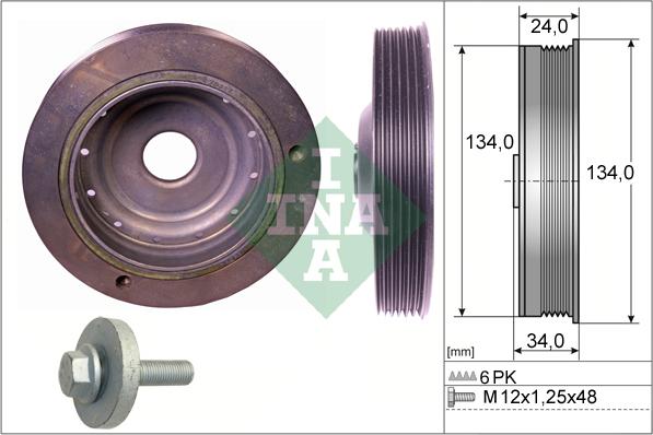 INA 544 0091 20 - Шкив коленчатого вала parts5.com