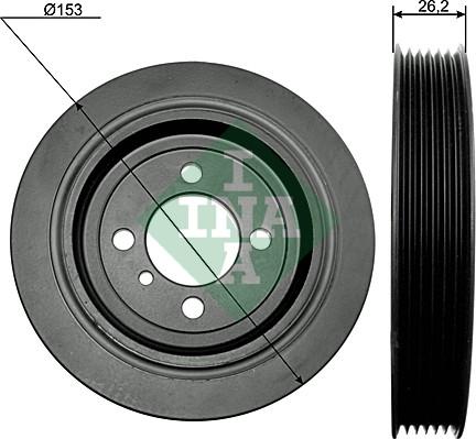 INA 544 0093 10 - Шкив коленчатого вала parts5.com