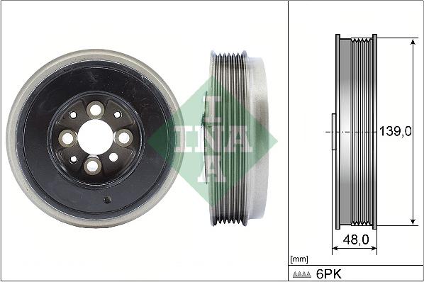 INA 544 0065 10 - Belt Pulley, crankshaft parts5.com