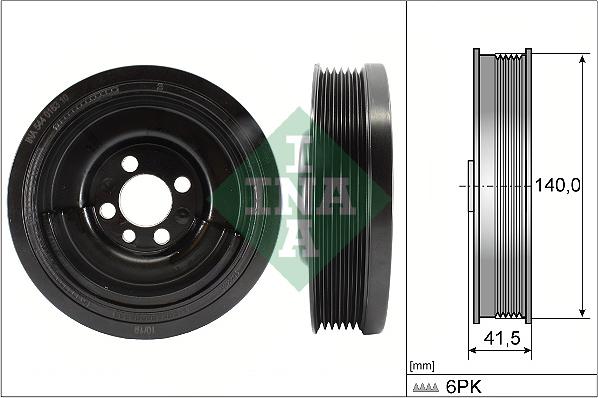 INA 544 0163 10 - Шкив коленчатого вала parts5.com