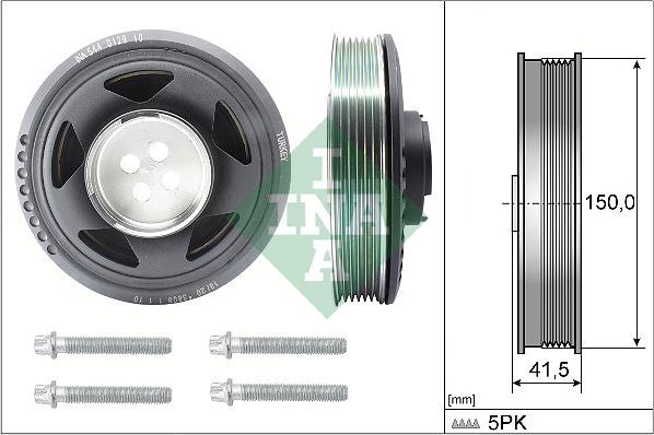 INA 544 0129 20 - Шкив коленчатого вала parts5.com