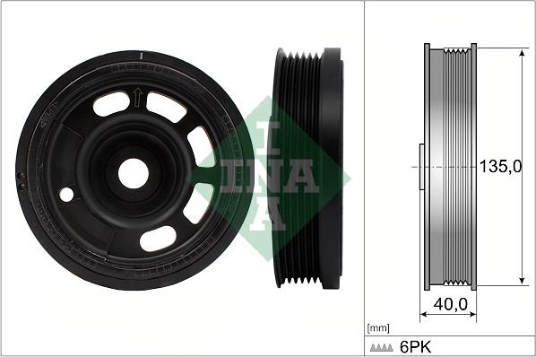 INA 544 0172 10 - Шкив коленчатого вала parts5.com