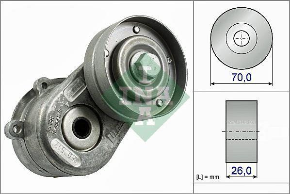 INA 534 0448 10 - Натяжитель, поликлиновый ремень parts5.com