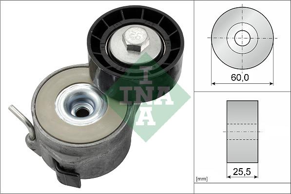 INA 534 0400 10 - Натяжитель, поликлиновый ремень parts5.com