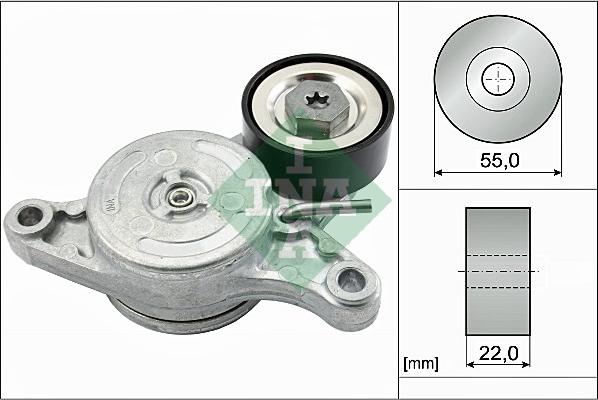 INA 534 0420 10 - Натяжитель, поликлиновый ремень parts5.com