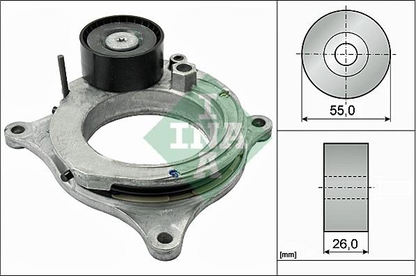 INA 534 0598 10 - Натяжитель, поликлиновый ремень parts5.com