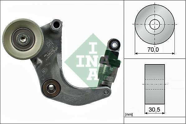 INA 534 0534 10 - Натяжитель, поликлиновый ремень parts5.com