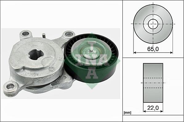 INA 534 0575 10 - Натяжитель, поликлиновый ремень parts5.com