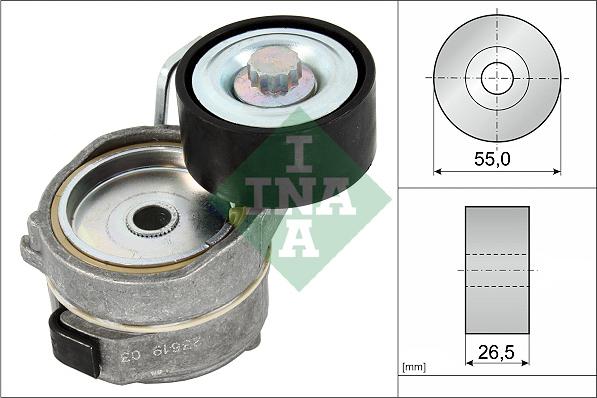 INA 534 0653 10 - Belt Tensioner, v-ribbed belt parts5.com