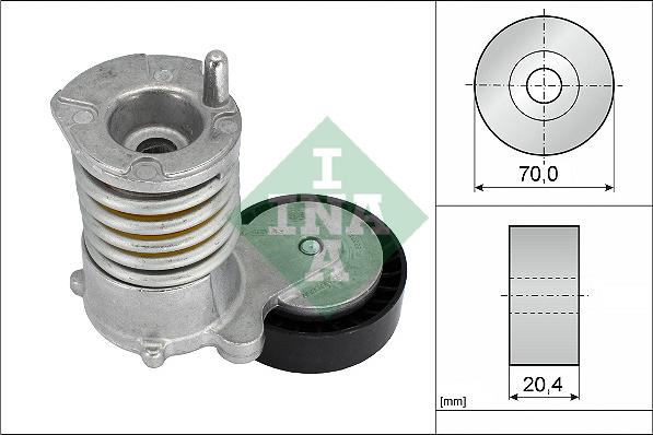 INA 534 0030 10 - Натяжитель, поликлиновый ремень parts5.com