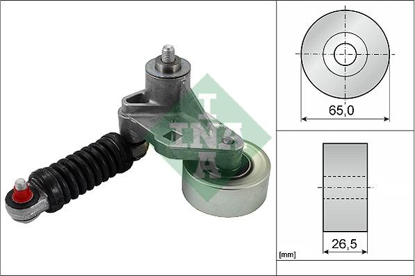 INA 534 0037 10 - Натяжитель, поликлиновый ремень parts5.com