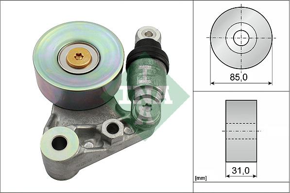 INA 534 0021 10 - Натяжитель, поликлиновый ремень parts5.com