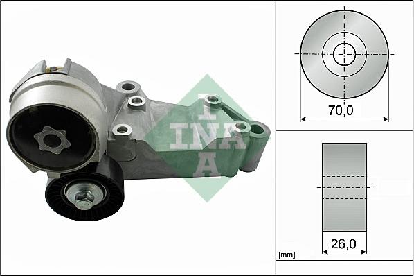 INA 534 0146 10 - Belt Tensioner, v-ribbed belt parts5.com