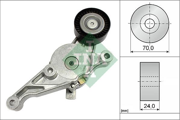 INA 534 0151 10 - Belt Tensioner, v-ribbed belt parts5.com