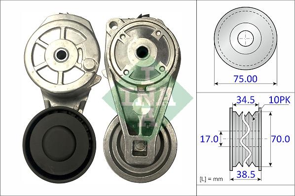 INA 534 0860 10 - Натяжитель, поликлиновый ремень parts5.com