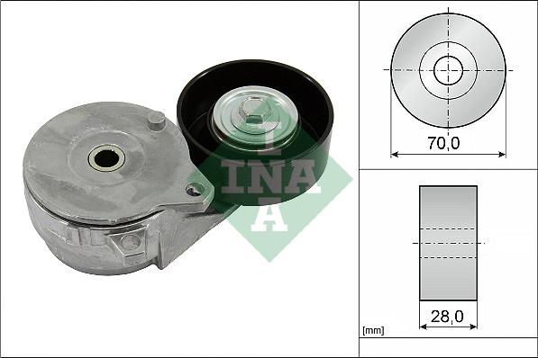 INA 534 0813 10 - Натяжитель, поликлиновый ремень parts5.com