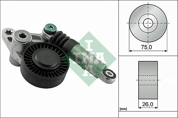 INA 534 0356 10 - Натяжитель, поликлиновый ремень parts5.com