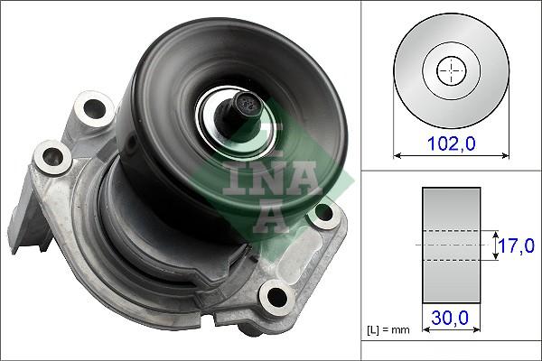 INA 534 0350 10 - Belt Tensioner, v-ribbed belt parts5.com