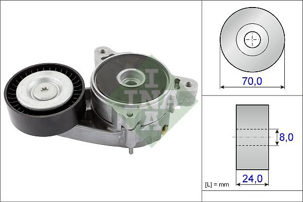 INA 534 0361 10 - Натяжитель, поликлиновый ремень parts5.com