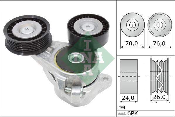 INA 534 0309 10 - Belt Tensioner, v-ribbed belt parts5.com