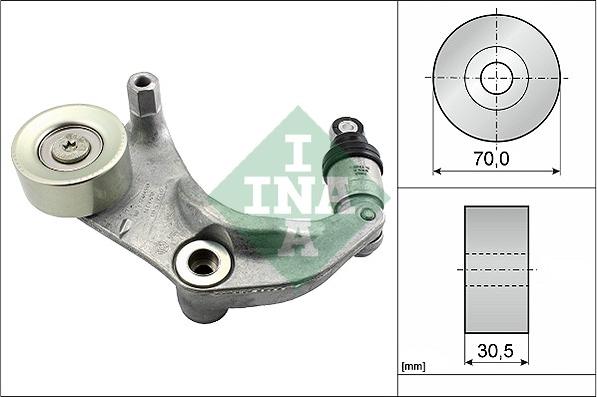 INA 534 0316 10 - Натяжитель, поликлиновый ремень parts5.com