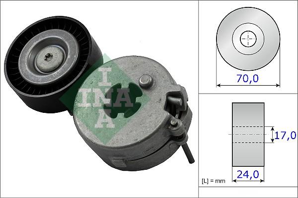 INA 534 0333 10 - Натяжитель, поликлиновый ремень parts5.com