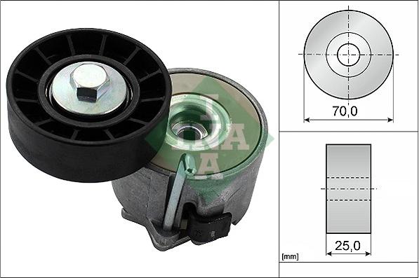 INA 534 0280 10 - Натяжитель, поликлиновый ремень parts5.com