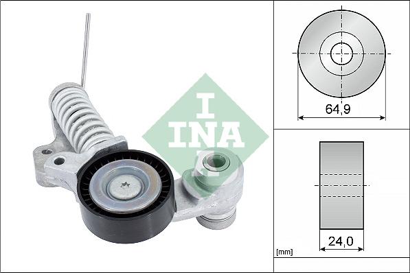 INA 534 0702 10 - Натяжитель, поликлиновый ремень parts5.com